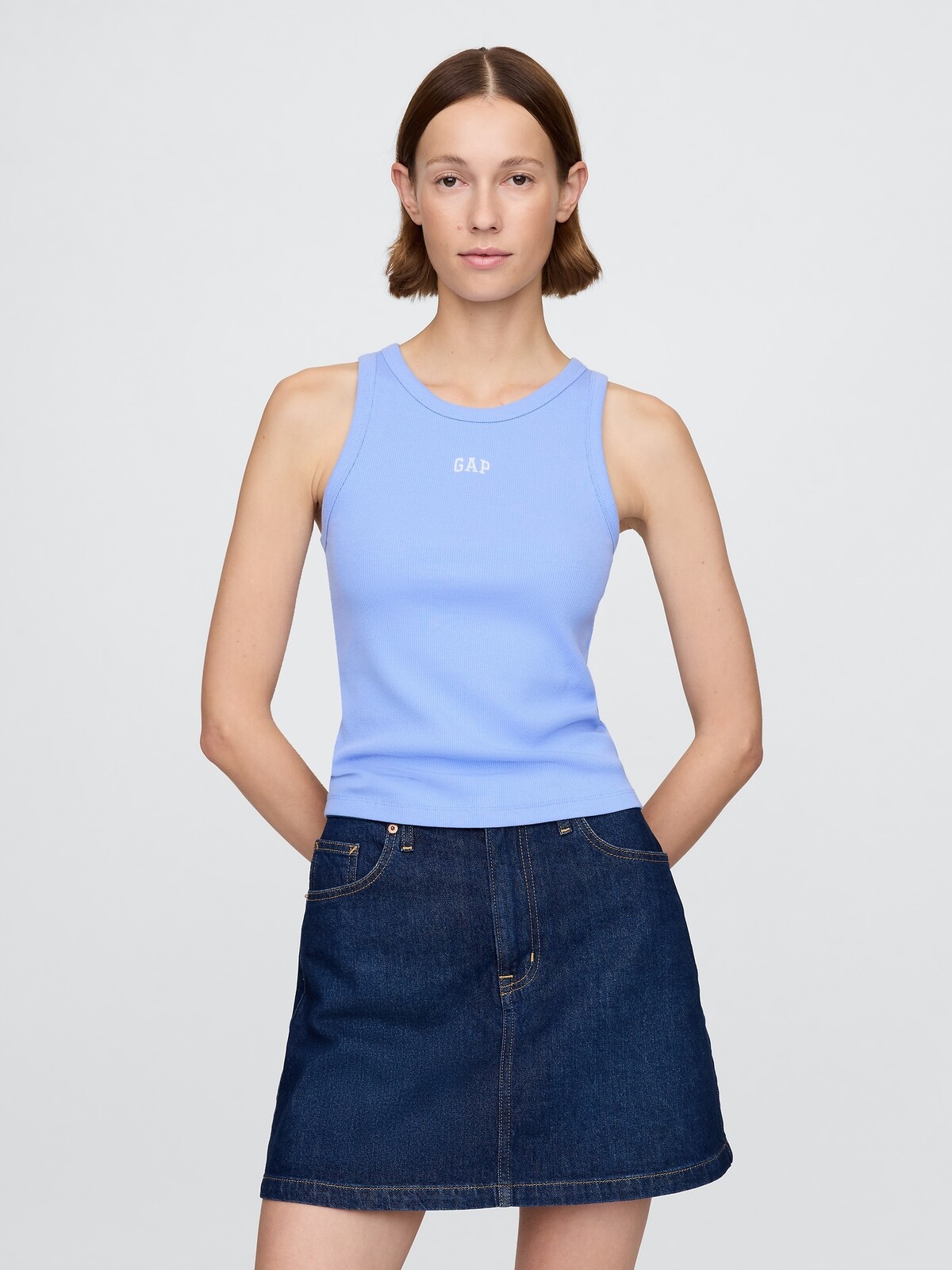 GAP Ribbed top with logo - Women's