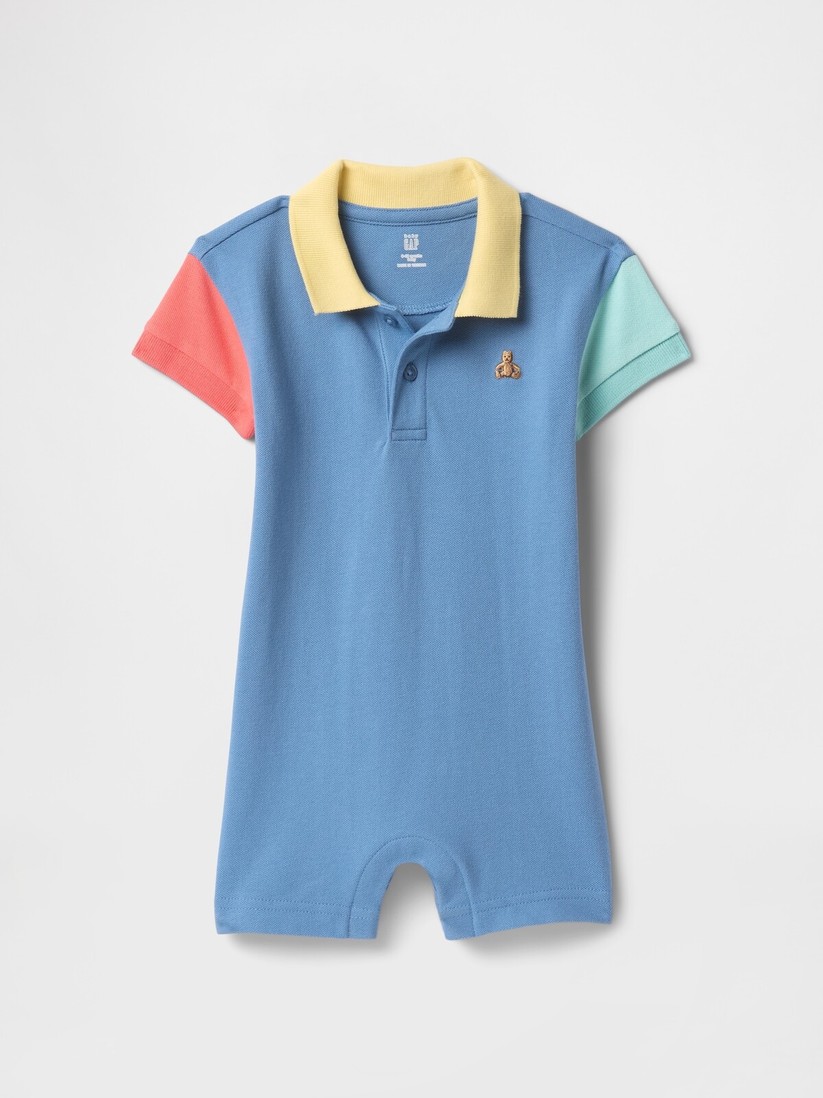 GAP Baby polo jumpsuit pique - Boys