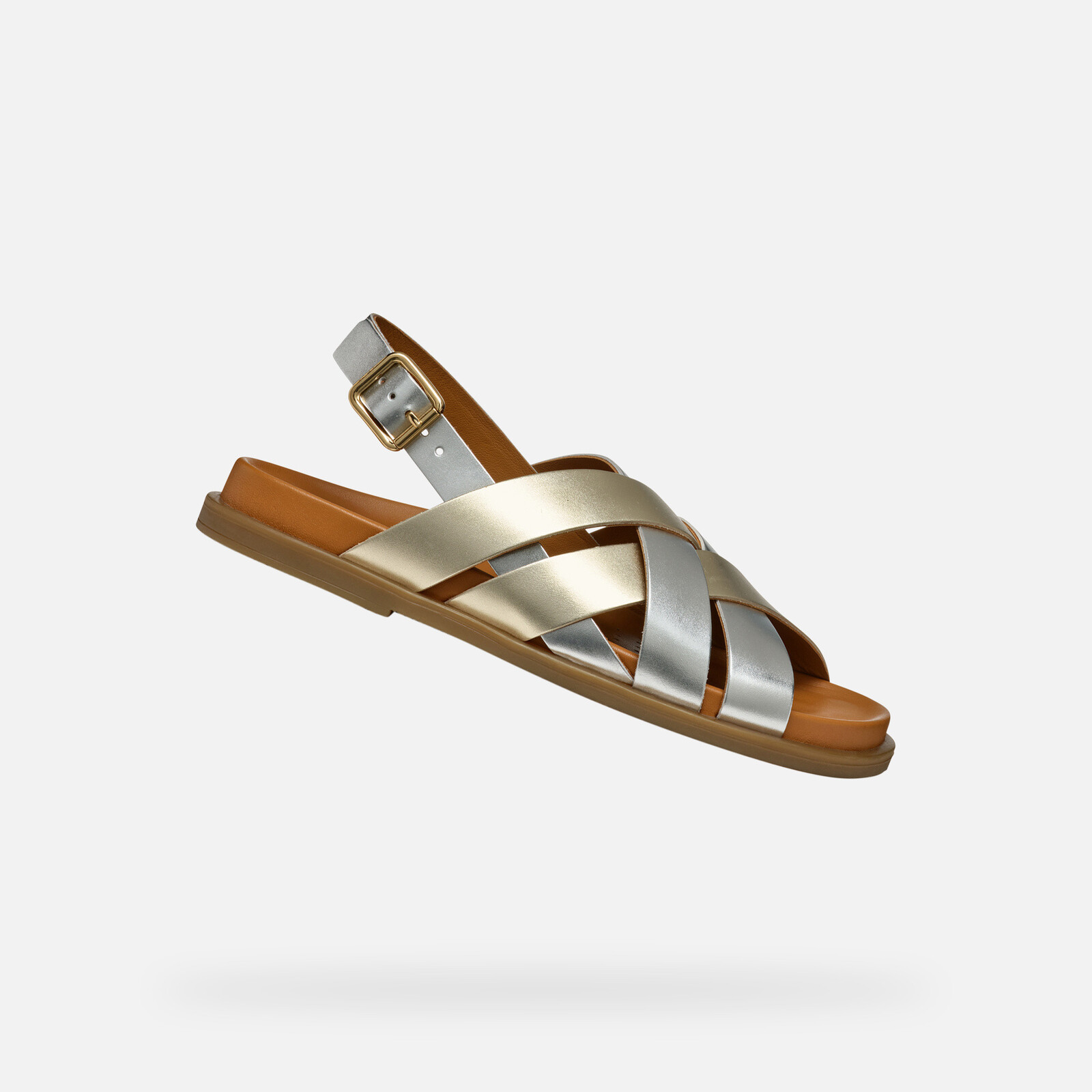 Gold women's sandals Geox Adelash - Women's