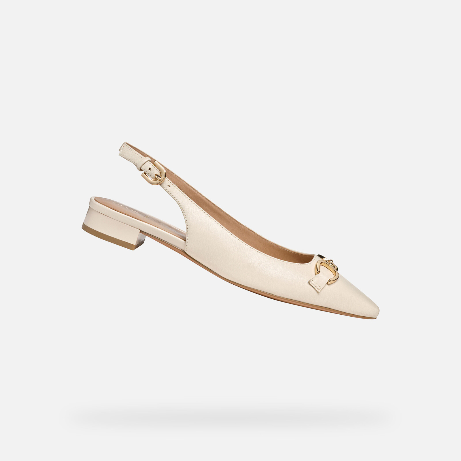 Cream women's ballet flats Geox Giselda 15 - Women's