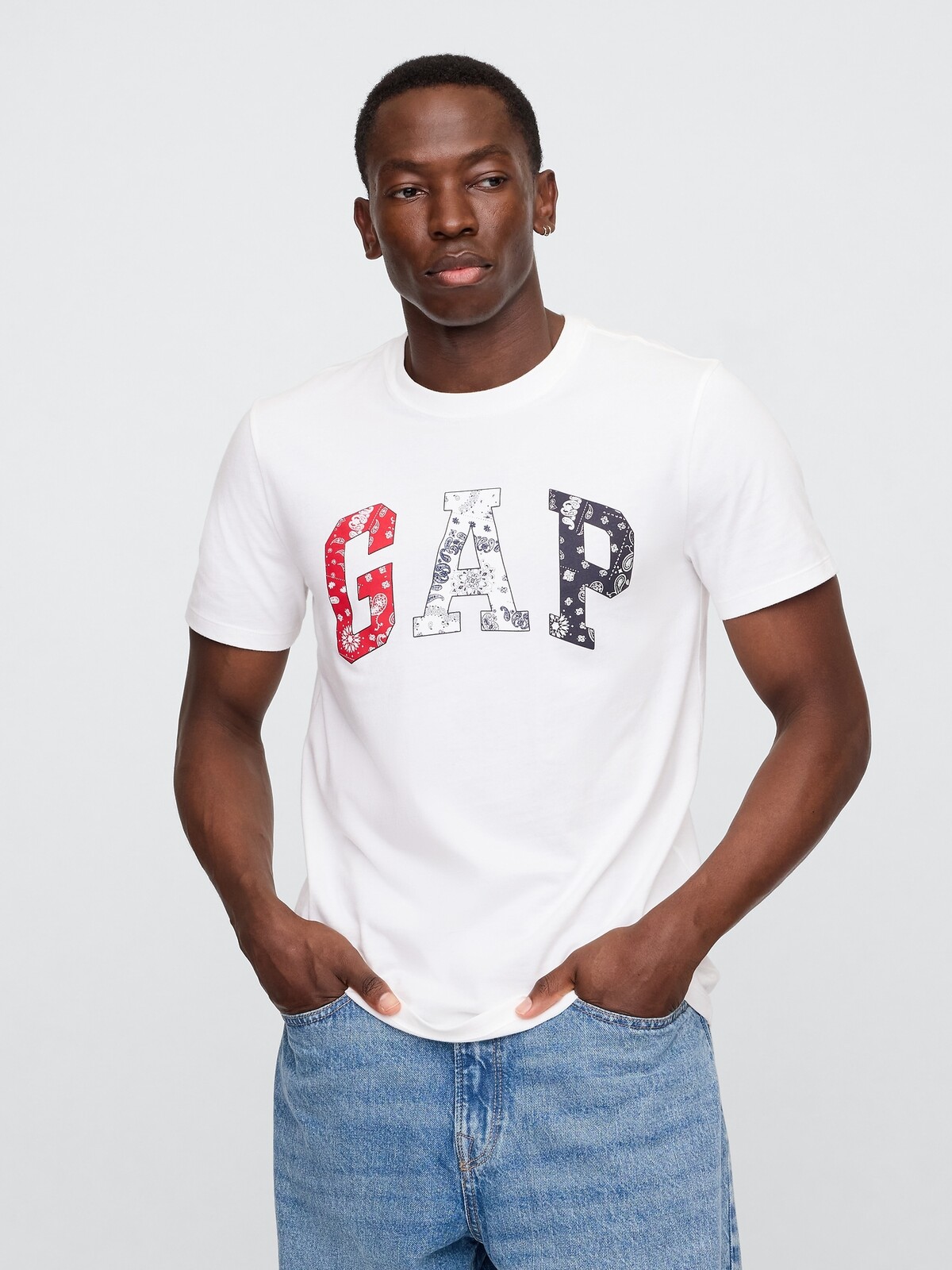 GAP T-shirt with Everyday Soft Americana logo - Men's