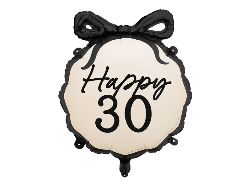 PartyDeco Fóliový balón - Happy ''30''