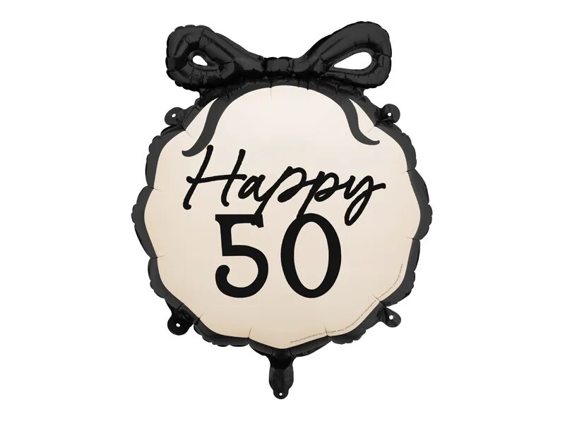 PartyDeco Fóliový balón - Happy ''50''