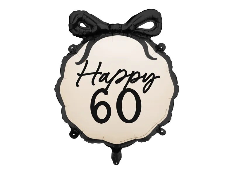 PartyDeco Fóliový balón - Happy ''60''