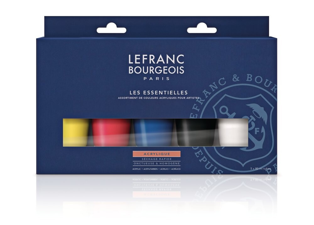 Sada akrylových farieb 5x80ml Lefranc Bourgeois