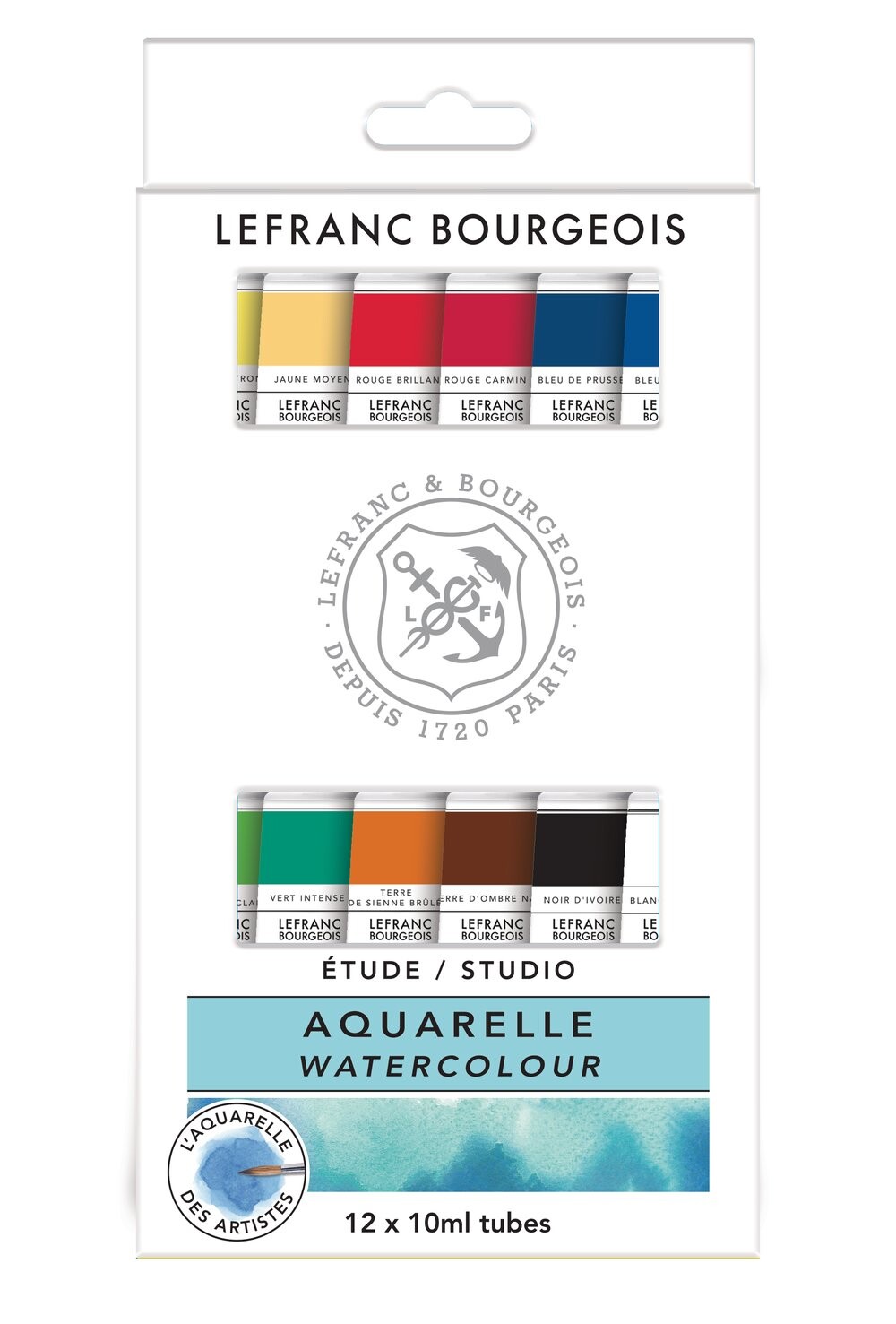 Sada akvarelových farieb - 12 túb Lefranc Bourgeois