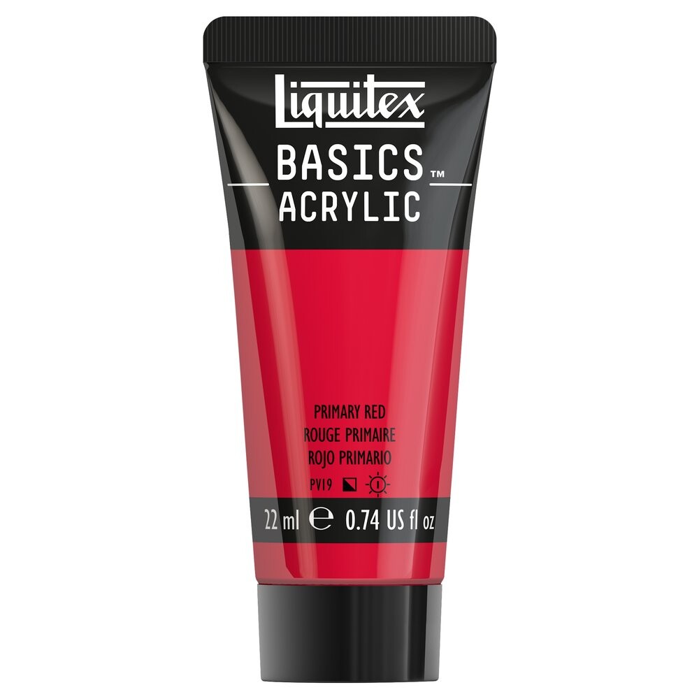 Akrylová farba základná červená 22ml Liquitex