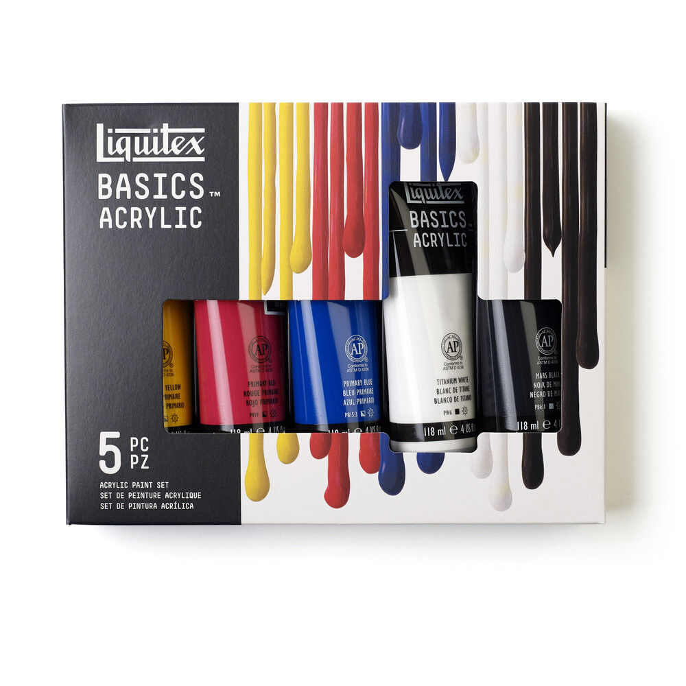Sada akrylových farieb 5x118 ml Liquitex