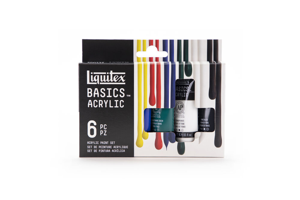Sada akrylových farieb 6x22ml Liquitex