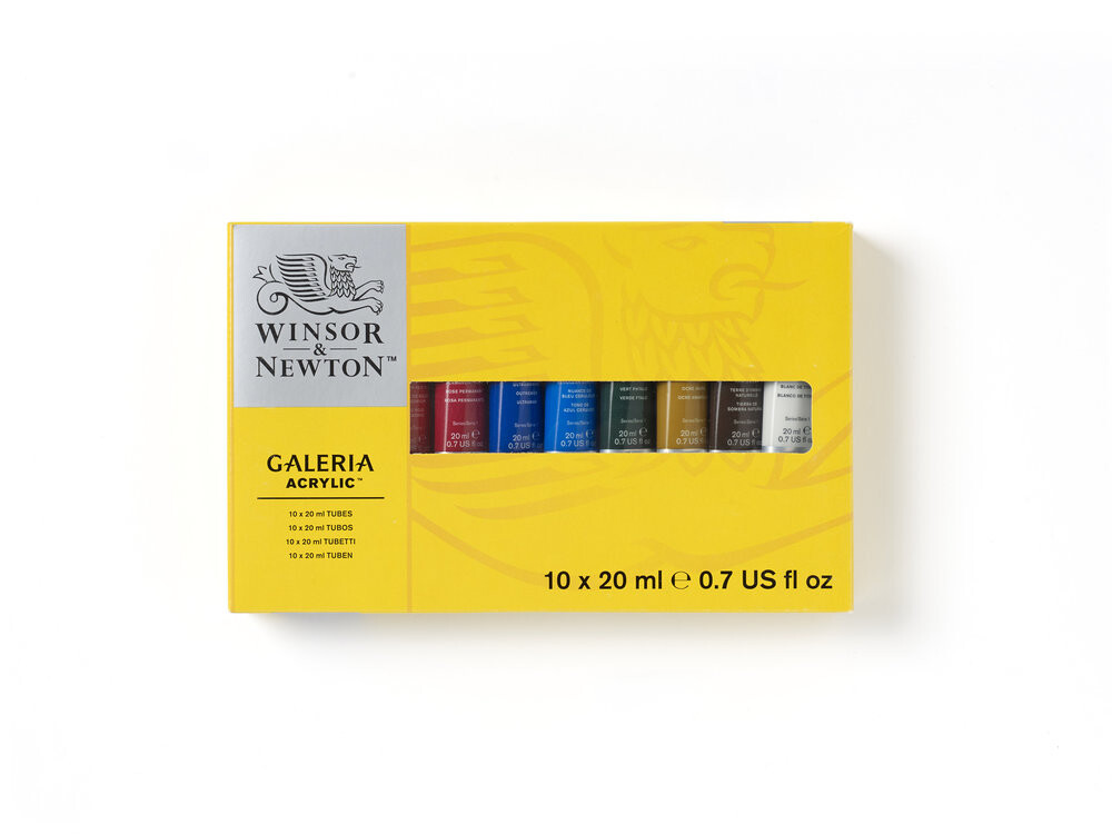 Sada akrylových farieb 10x20ml Winsor & Newton