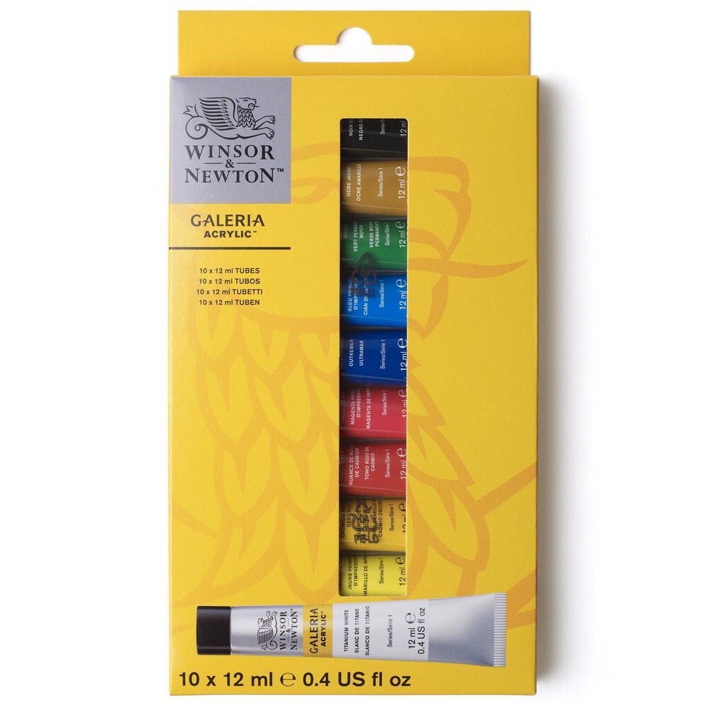 Sada akrylových farieb 10x12ml Winsor & Newton