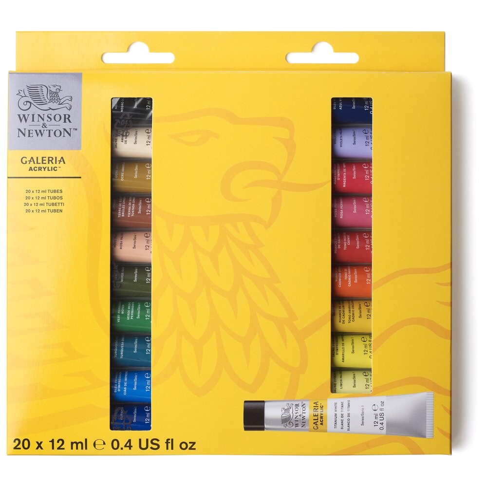 Sada akrylových farieb 20x12ml Winsor & Newton