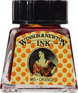Kresliaci atrament oranžový 14ml Winsor & Newton