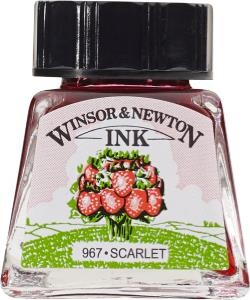 Kresliaci atrament červený 14ml Winsor & Newton