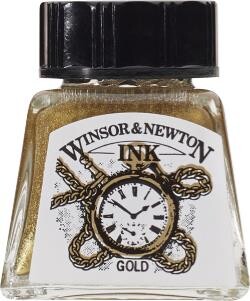 Kresliaci atrament zlatý 14ml Winsor & Newton