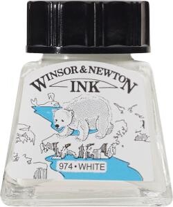 Kresliaci atrament biely 14ml Winsor & Newton