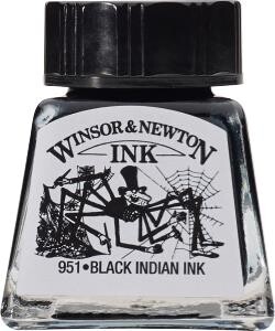 Kresliaci atrament čierny (indian) 14ml Winsor & Newton