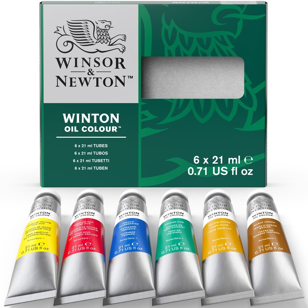 Sada olejových farieb 6x21ml Winsor & Newton