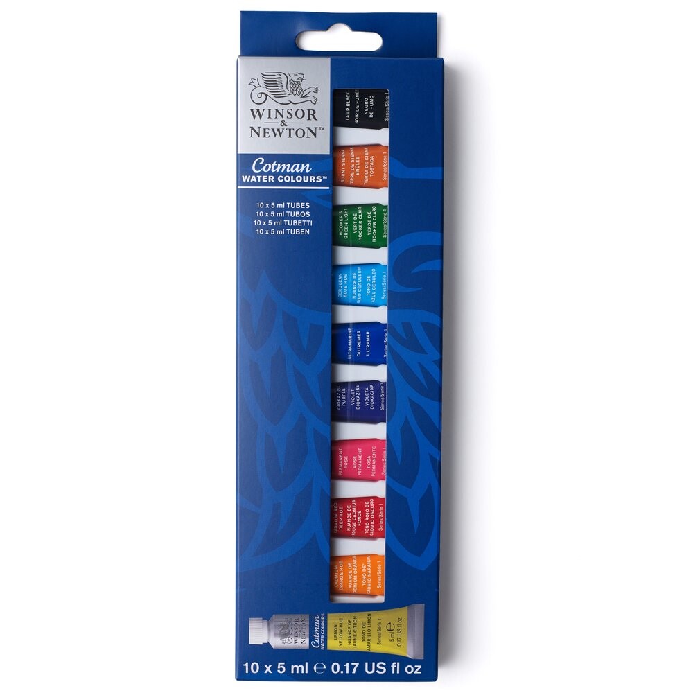 Sada akvaralových farieb 10x5ml Winsor & Newton