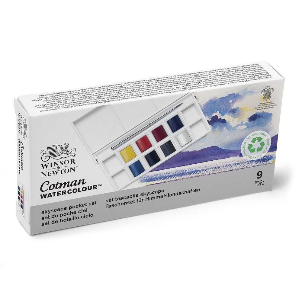 Sada akvarelových farieb 8 pol panvičiek - skyscape set Winsor & Newton