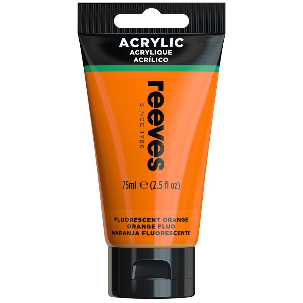 Akrylová farba fluorescentná 75 ml oranžová Reeves