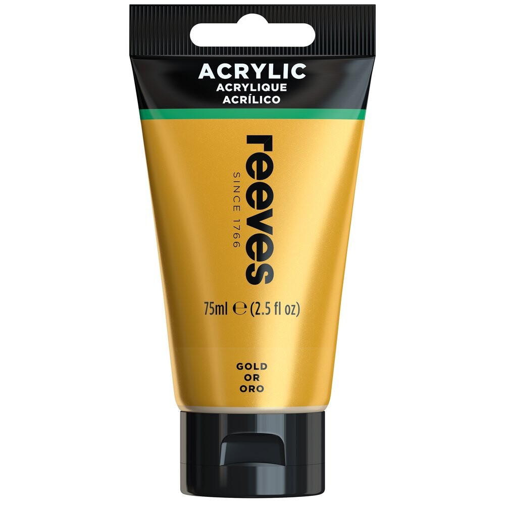 Akrylová farba zlatá 75 ml Reeves