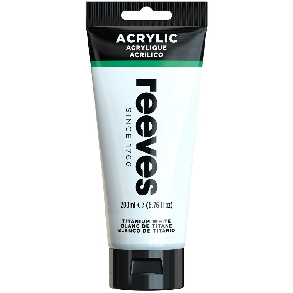 Akrylová farba biela 200 ml Reeves