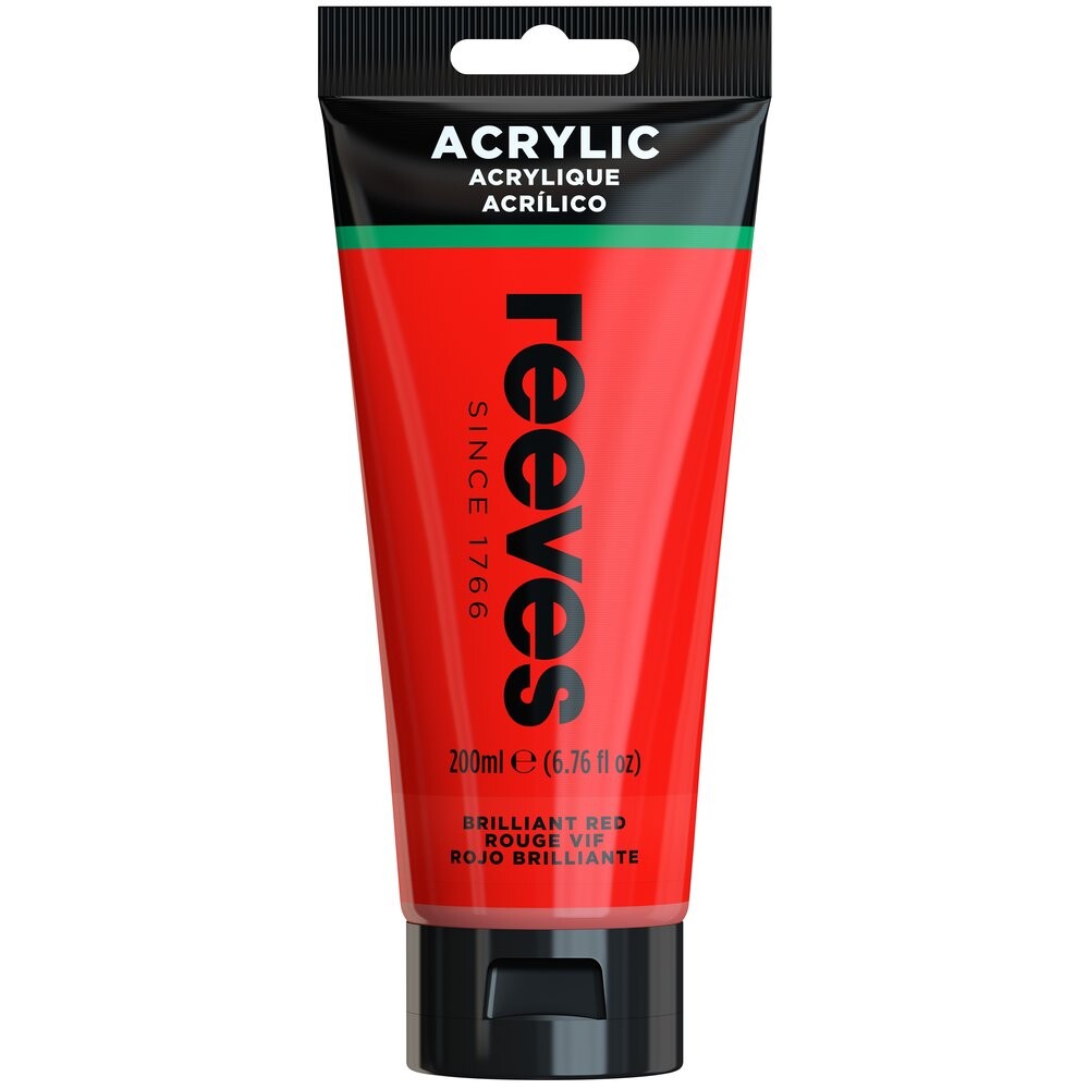 Akrylová farba červená 200 ml Reeves