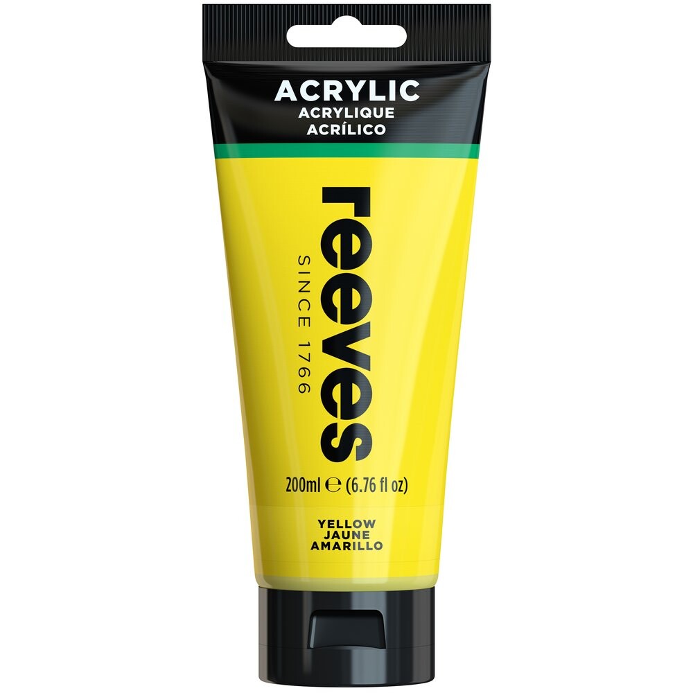 Akrylová farba žltá 200 ml Reeves