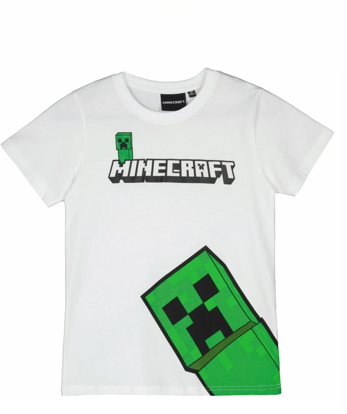 Setino Chlapčenské tričko Minecraft - biele Veľkosť - deti: 128