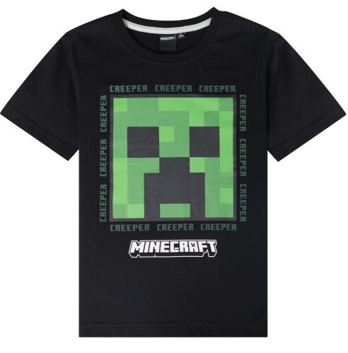Setino Chlapčenské tričko Minecraft - čierne Veľkosť - deti: 128
