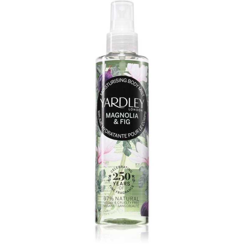 Yardley Magnolia & Fig hydratačný telový sprej pre ženy 200 ml