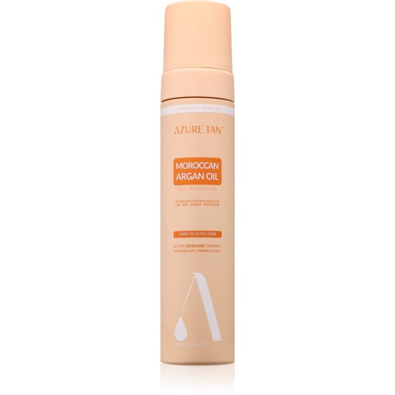 Azure Tan Maroccan Argan Oil samoopaľovacia pena na telo odtieň Dark To Ultra Dark 200 ml