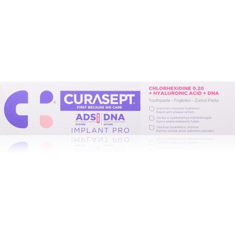 Curasept ADS DNA Implant Pro gélová zubná pasta s regeneračným účinkom 75 ml