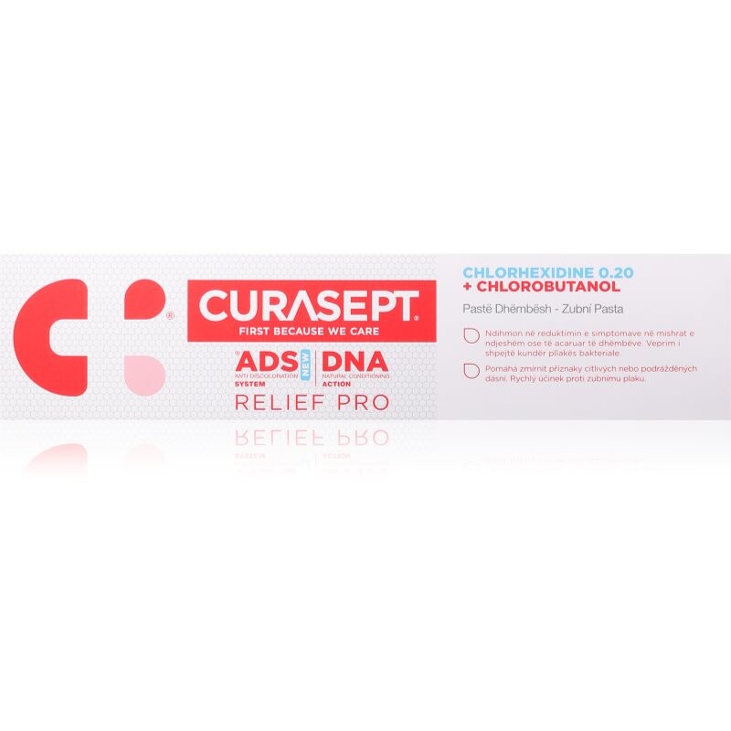 Curasept ADS DNA Relief Pro gélová zubná pasta pre citlivé ďasná 75 ml