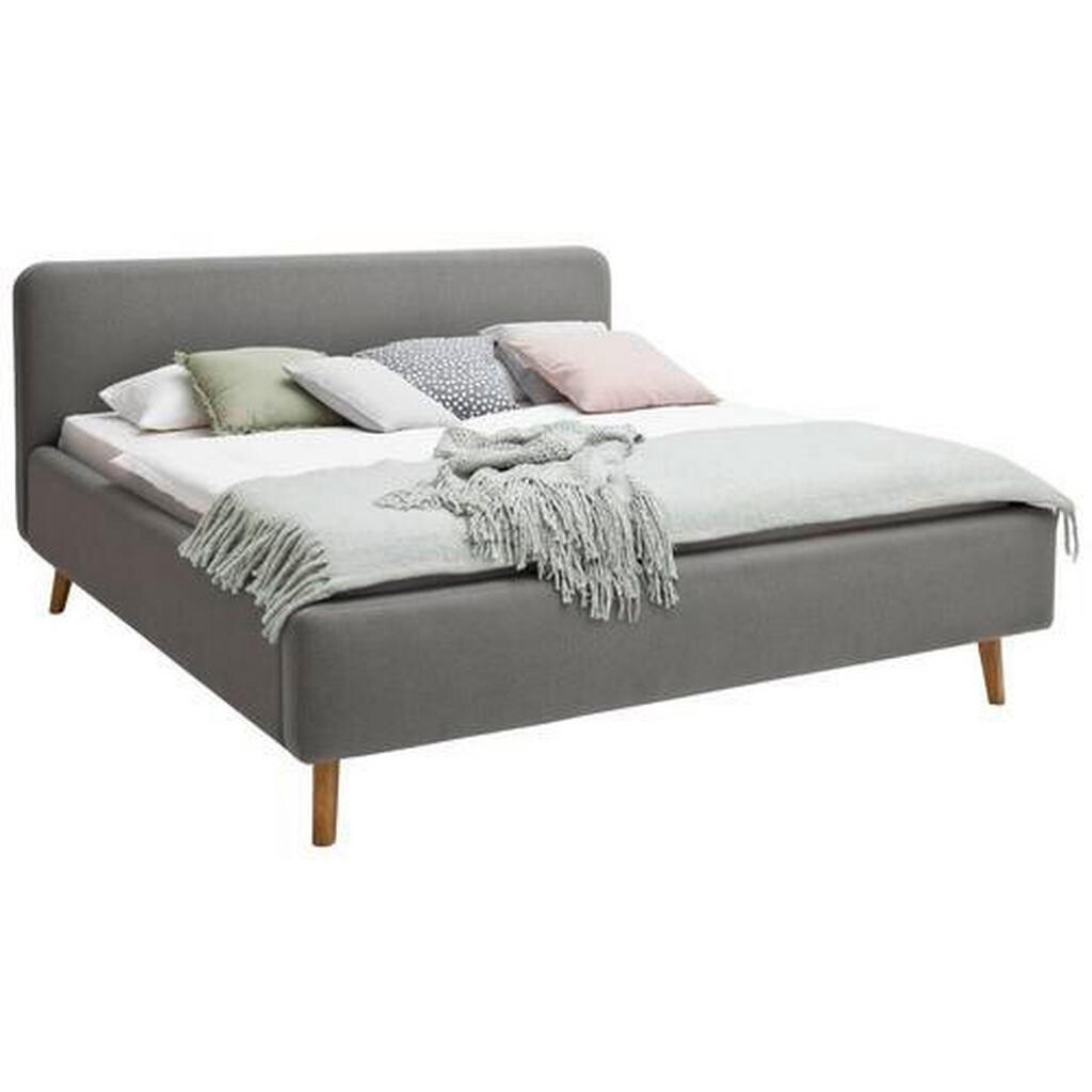 Livetastic ČALÚNENÁ POSTEĽ, 160/200 cm, svetlosivá