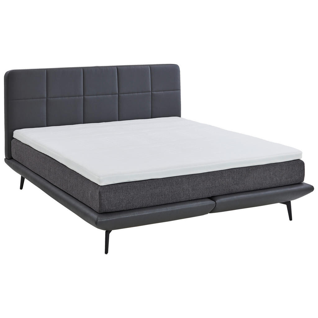 Beldomo - Sleep BOXSPRINGOVÁ POSTEĽ, 180/200 cm, antracitová, sivá
