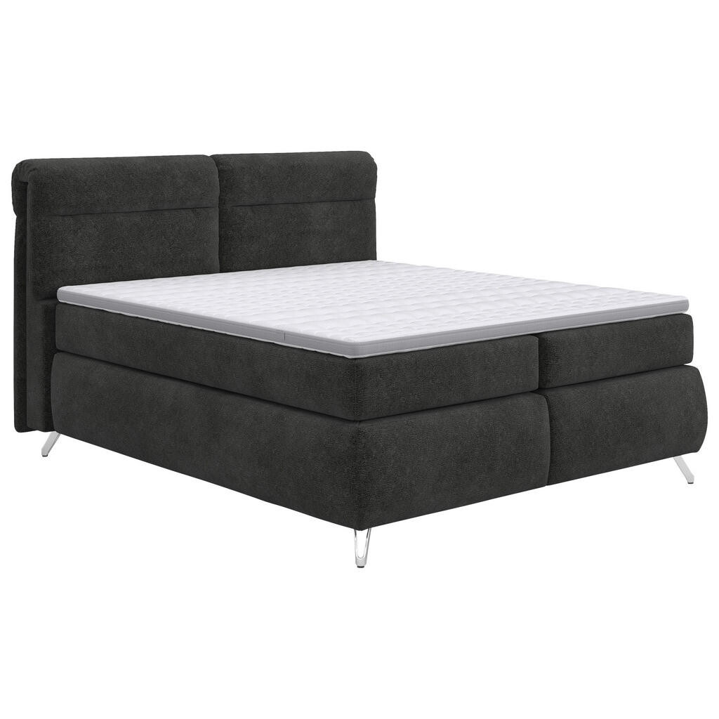 Welnova BOXSPRINGOVÁ POSTEĽ, 180/200 cm, antracitová