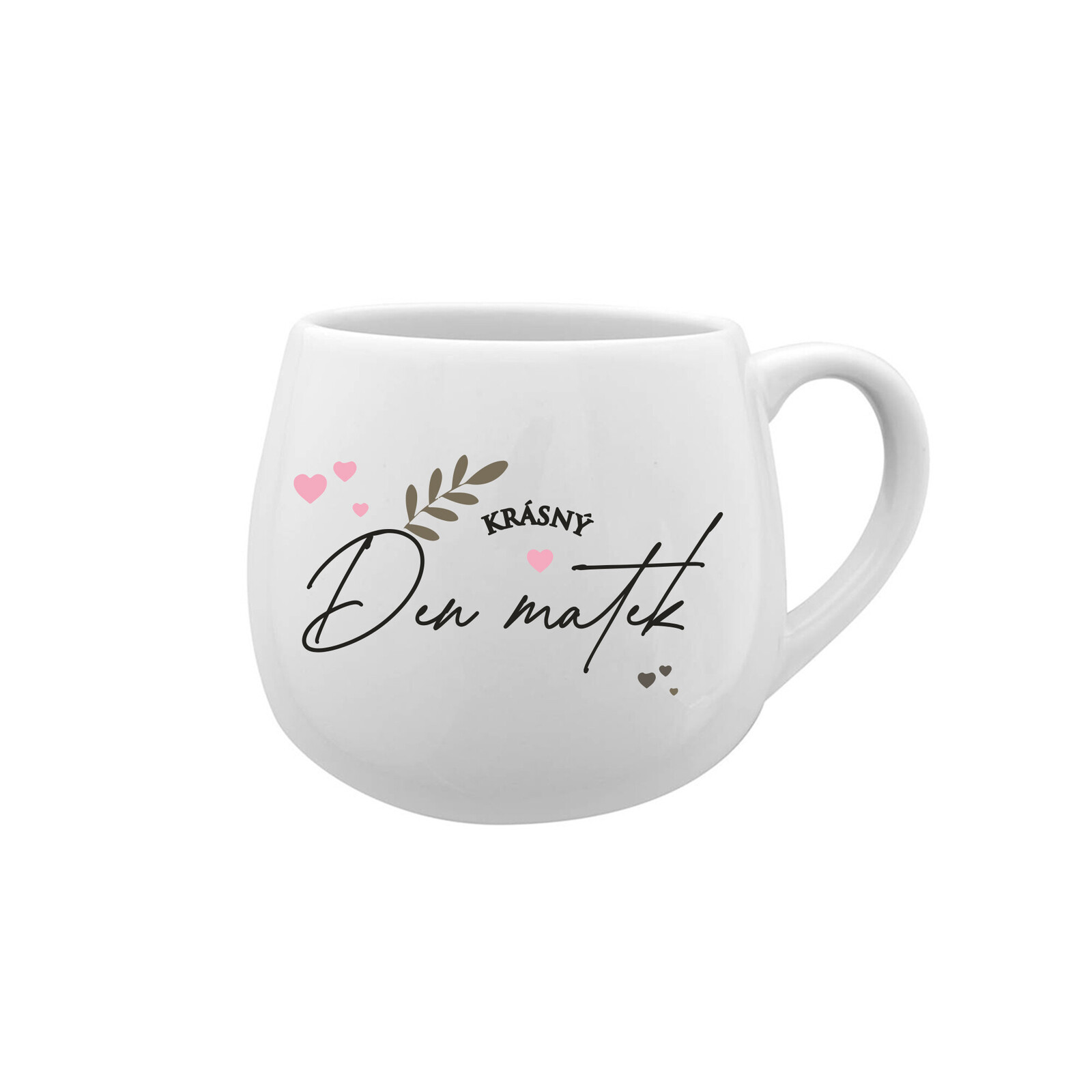KRÁSNÝ DEN MATEK - bílý keramický hrníček 300 ml