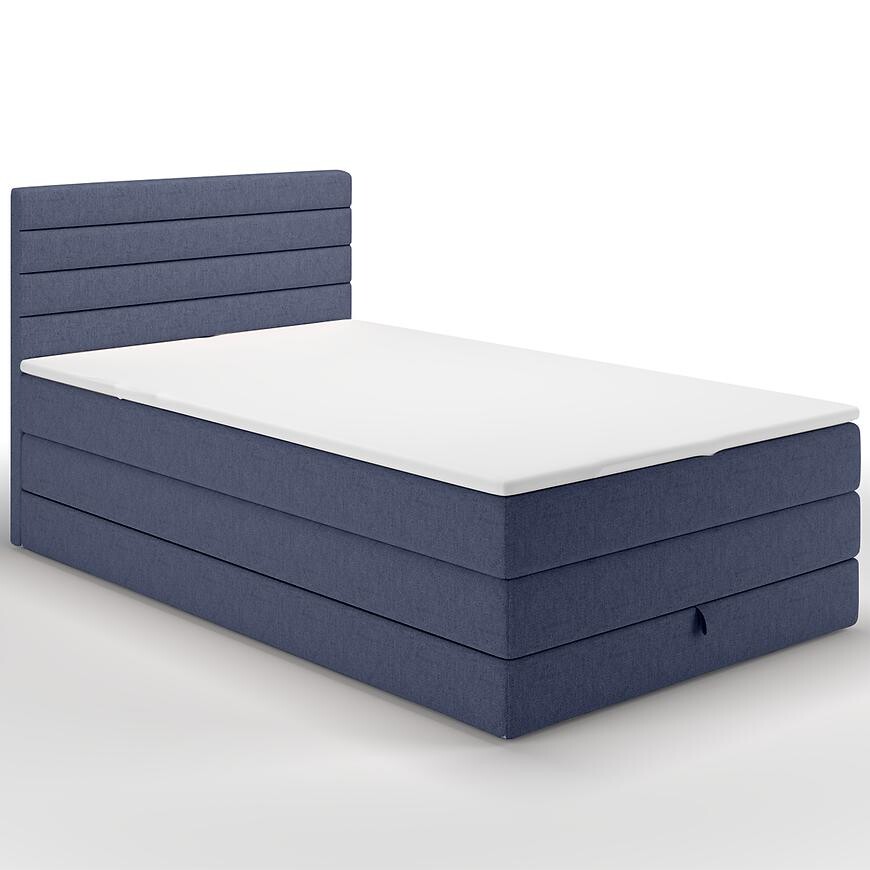 Posteľ Portland 140/200 Rosto 76 modrá + top