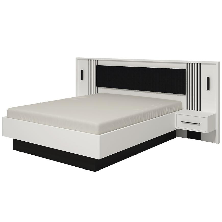 Posteľ  So skrinkami Ascalon 160 Biela 11013849