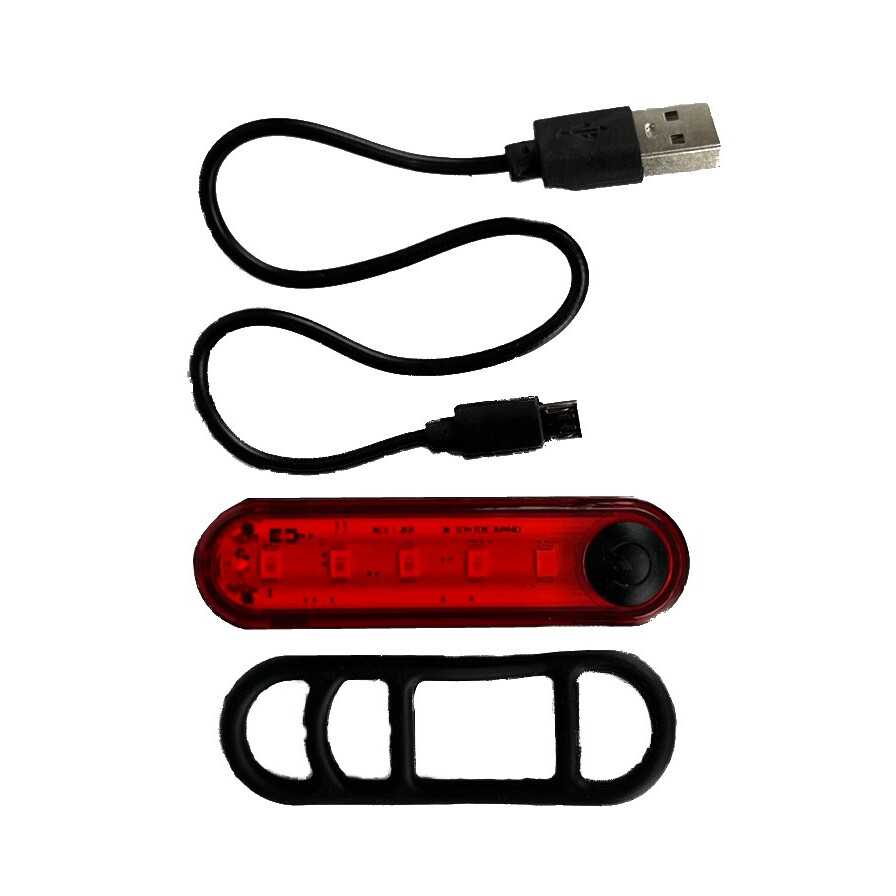 Zadné svetlo Haven Flash USB - čierne-červené