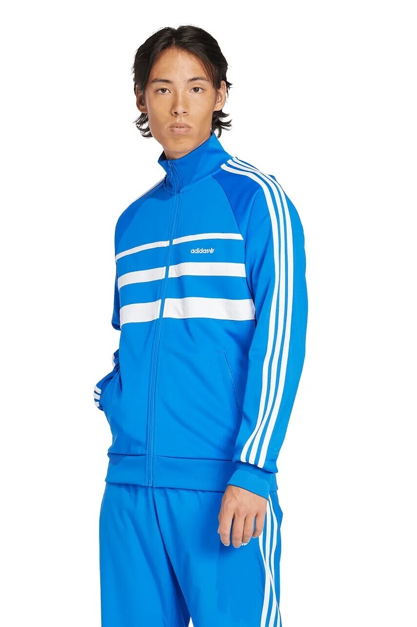 Mikina adidas Originals First Tracktop pánska, vzorovaná, JP1044