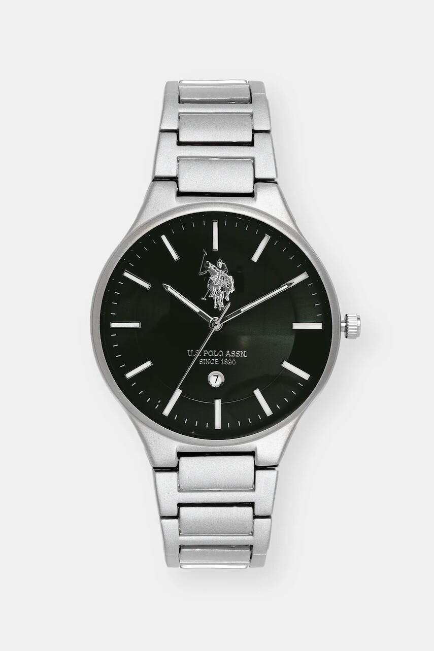 Hodinky U.S. Polo Assn. JORDAN pánske, strieborná farba, USP7182GR