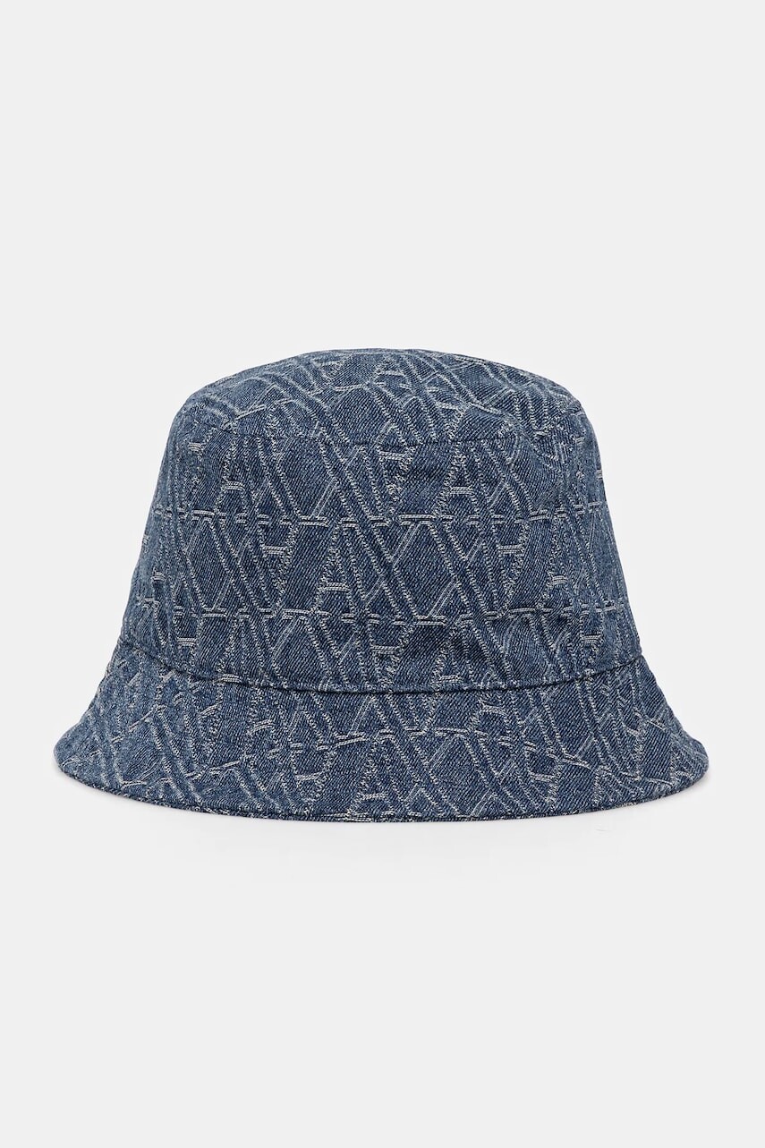 Džínsový klobúk Armani Exchange tmavomodrá farba, XW000892 AF13469