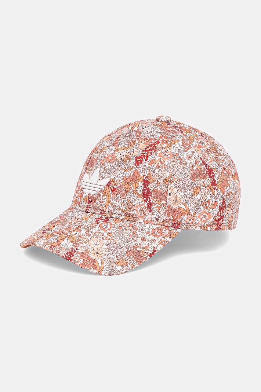 Bavlnená šiltovka adidas Originals Liberty oranžová farba, vzorovaná, JD0998