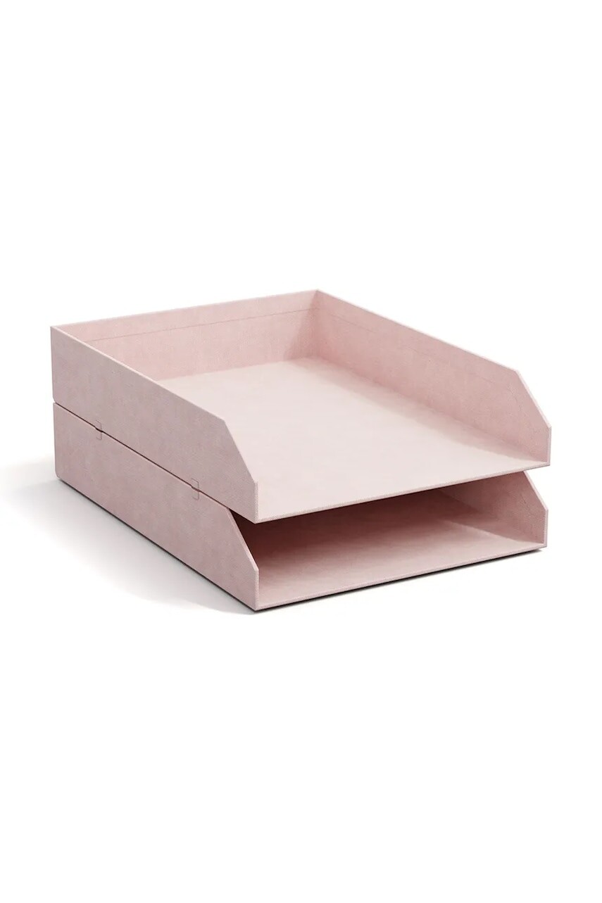Organizér na doklady Bigso Box of Sweden 2-pak ružová farba