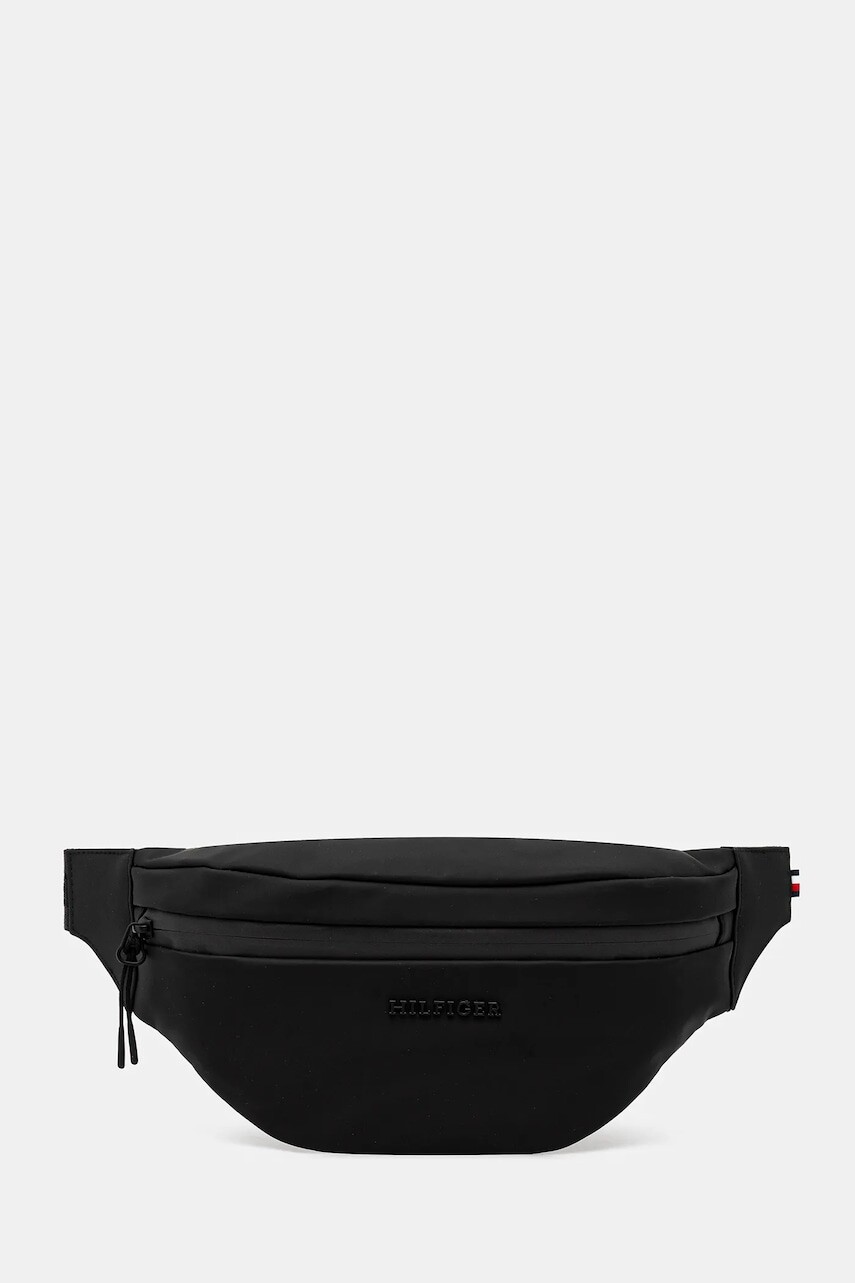 Ľadvinka Tommy Hilfiger čierna farba, AM0AM13500