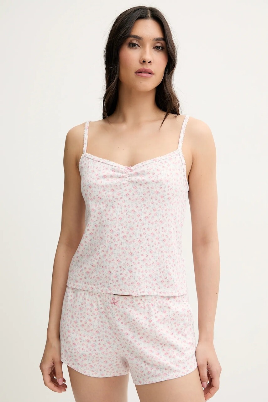 Pyžamový top Hollister Co. béžová farba, KI346-5034