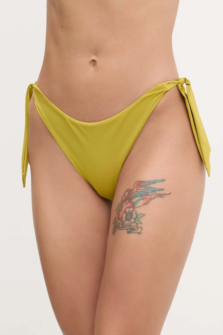 Plavkové nohavičky Max Mara Beachwear zelená farba, 2516821139600